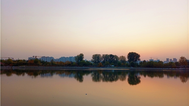 蘆花白，秋水寒