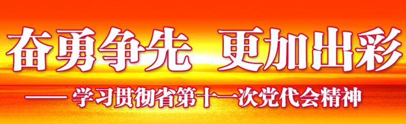 奮勇爭先，更加出彩——學(xué)習(xí)貫徹省第十一次黨代會精神